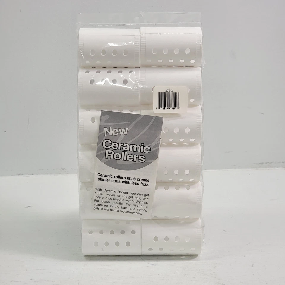 12 - Rizadores de pelo de cerámica magnéticos profesionales Hollywood de 1 3/4" Foto 3 de 4