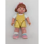 Fisher Price Loving Family Girl Figure Yellow Overalls Pink Shoes 1993 Vintage