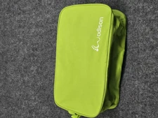 Wodison Travel Toiletry Bag Green Clear Top Zippered Organizer Storage Case Shoe