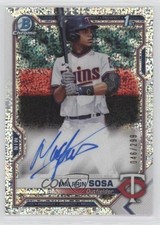 2021 Bowman Chrome Prospect Speckle Refractor 46/299 Malfrin Sosa Auto 1bi0