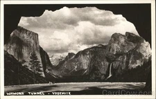 Yosemite Wawona Tunnel Original Vintage Real Photo Postcard RPPC