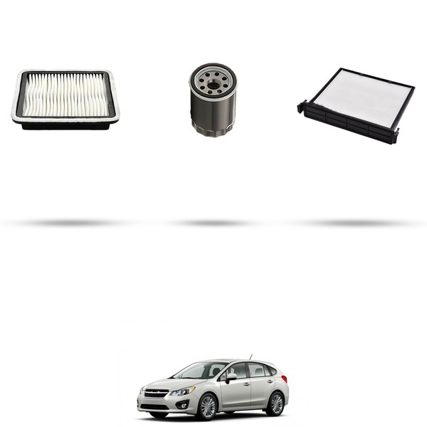 Hoffcar Wartungsset - 3 Filter Kompatibel Mit Subaru Impreza IV 2.5 WRX 221KW-image