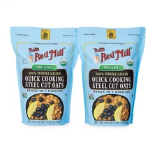 Bob’s Red Mill Organic Quick Cooking Steel Cut Oats – 112 oz (7 lb)  2 Pk Bundle