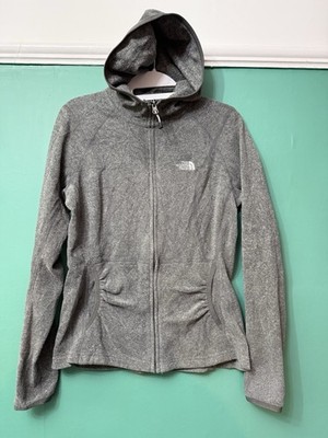 North Face Damen Fleecejacke durchgehender Reißverschluss. Klein. Grau. Polartec. SKU 46068