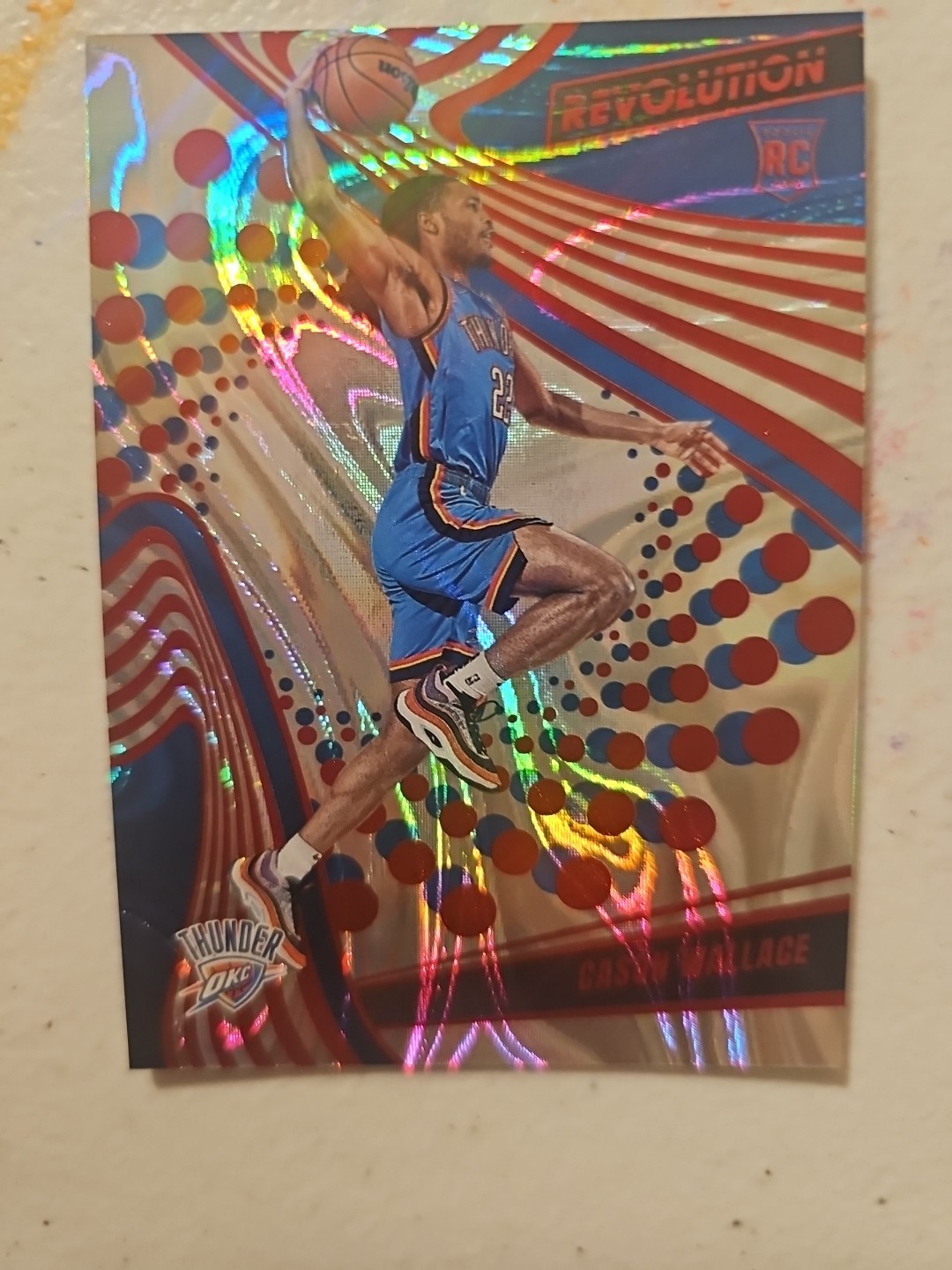2023-24 Panini Revolution - Rookies Cason Wallace #102 Red Swirl /199 (RC)