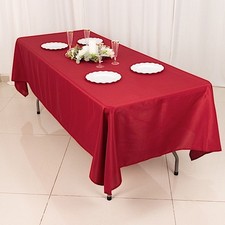 5 Wine 60x102 RECTANGLE POLYESTER TABLECLOTHS Wedding Catering Decorations SALE