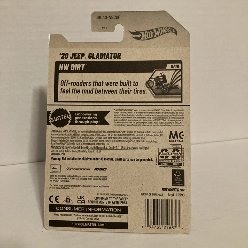 风火轮超级寻宝 - '20 吉普角斗士带保护盒 — 第 4/4 张图片