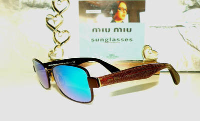 NEW MUI MUI VMU 501 ACD-101 POLARIZED SUNGLASSES W/SERIAL NUMBER BOX 35 GG TF
