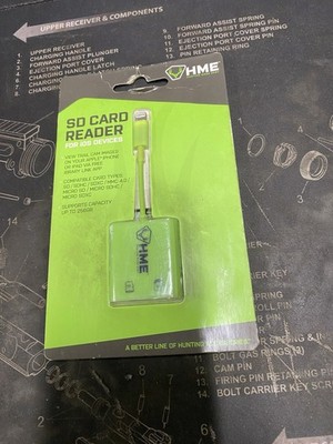 New Sealed HME SD Card Reader for iOS Supports all Apple Version NIB Trail Cam