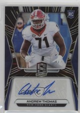 2020 Panini Spectra Rookie Hyper Prizm 78/99 Andrew Thomas #3 Auto yw3