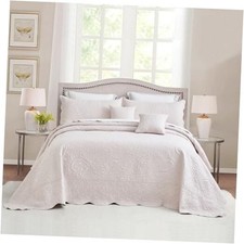 Oversized King Bedspread 128x120 Extra Wide Super King 128"x120" 2-gray Lilac