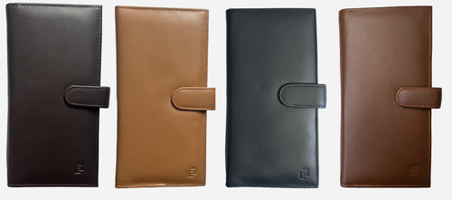 GENUINE LEATHER Soft LUXURY Travel Organiser 2 PASSPORT HOLDER cover case wallet