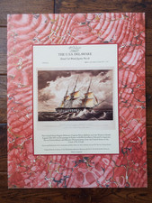 Optimago Wooden Jigsaw Puzzle The U.S.S. Delaware 308 pcs Made in England Vtg