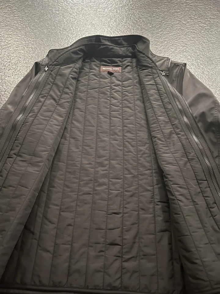 Michael Kors Men's XL Quilted Inside Jacket Black - Image 2 of 3