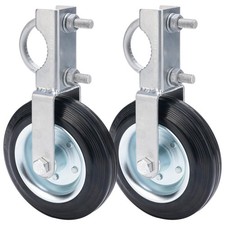 Gate Wheel Gate Caster Kit with 1-5/8" Thru 2" Frames, 6 Inch Heavy Duty Gate...