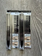 2x-Maybelline New York Tattoo studio Brow Lift Stick #264 CLEAR Lot  of 2