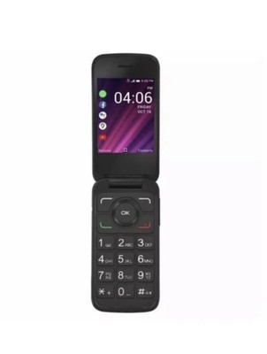 Alcatel My Flip Phone Black (TrackFone Network)  Flip Phone Good Condition