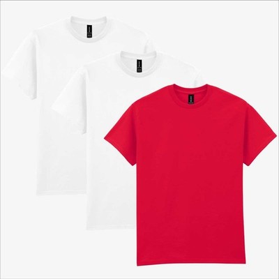 Gildan Ultra Cotton T-Shirt 3er Pack | Herren Essentials Plus One Light Tee