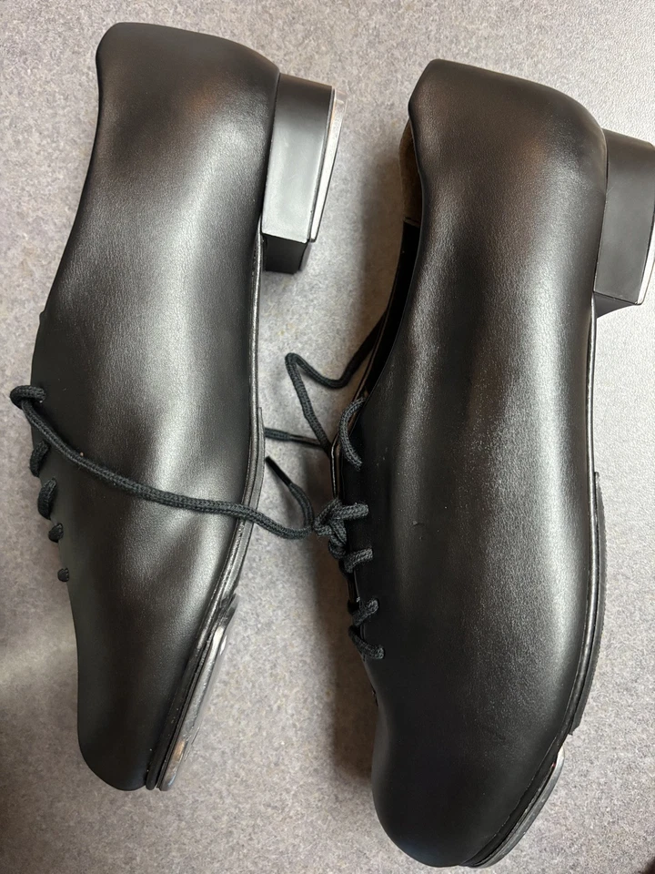 6 1/2 Capezio Unisex-Niño Tic Toe Tap Zapato 443 NEGRO Foto 4 de 4