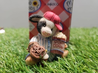 Vintage 1995 Enesco Mary's Moo Moos  ''Take Me Out To The Bull Game'' Retired