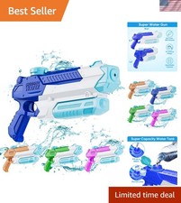 Colorful Water Gun Set - 4 Pack of 400CC Squirt Guns for Family Fun Outdoors