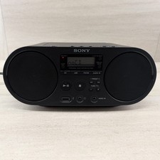 Sony ZS-PS50 Portable CD Player AM FM Radio USB Port Boombox Black Tested Works