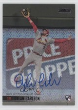 2021 Topps Stadium Club Auto Black Foil 6/25 Dylan Carlson #SCBA-DC Auto 2s2