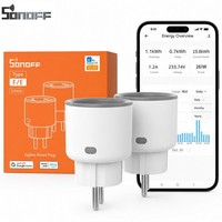 2StüCk Sonoff Zigbee Plug Smart Steckdose 4000W 16A Energiemessung App-Steuerung