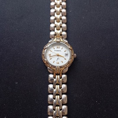 Rare Fossil Quartz F2 Japan Made date Ladies watch