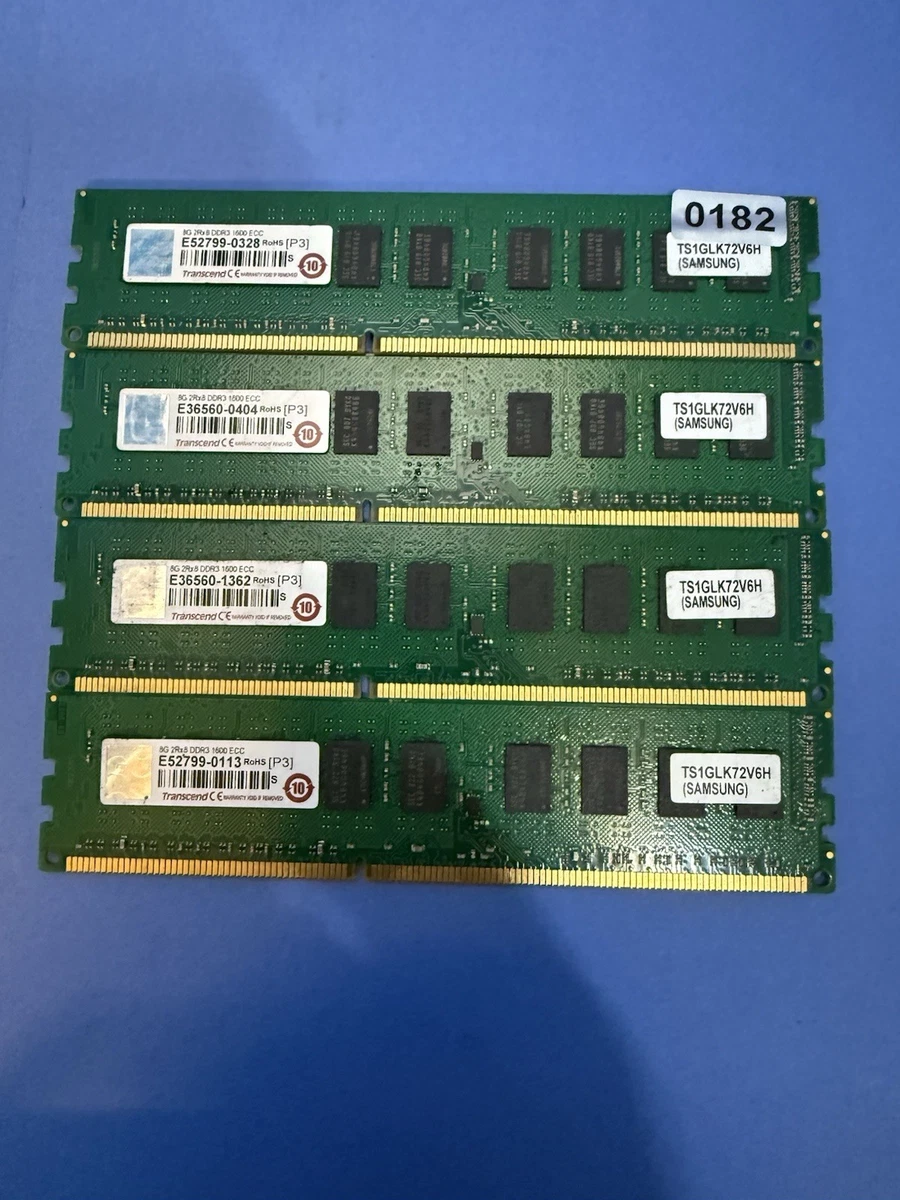 Lot De 10 Barrettes Mémoire RAM Transcend 2 Go – DDR3L – SO-DIMM – PC3L-12800S (1600 MHz)