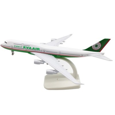1/350 Scale 20cm Diecast Alloy Eva Air Airlines B747 Airplane Aircraft Model