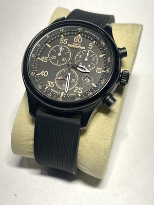 New Timex Expedition Field Chronograph Black Dial Nylon Men