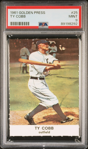 1961 Golden Press Ty Cobb #25 PSA 9