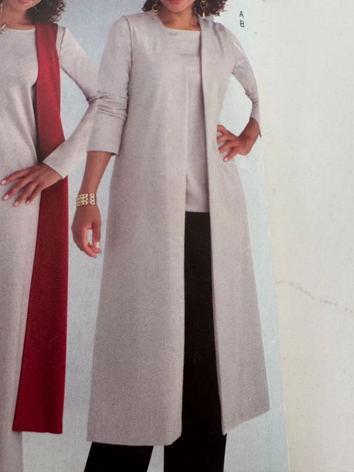 Butterick See and Sew Sewing Pattern B4270 Vest Tunic Dress Pants XS S M 6-14 UC - Image 3 of 4