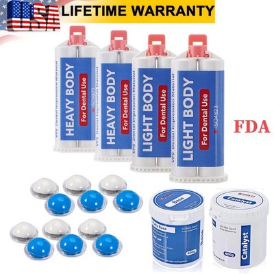 Dental Putty Fast Set PVS VPS Dental Impression Material Light & Heavy Body Fast
