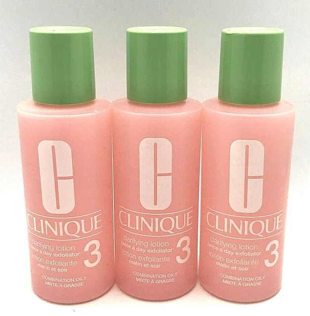 Lot Of 3 Clinique Clarifying Lotion Twice A Day Exfoliator 3 2 oz