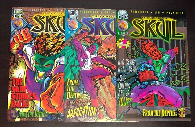 THEY CALL ME SKUL #1-3 (Virtual Comics 1996) -- #1 2 3 -- FULL Set