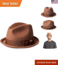Timeless Short-Brim Fedora with Grosgrain Band - Chic Accessory for All