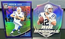 Andre Luck 2018 Optic Purple Prizm /50 2014 Air Marshals Silver Die Cut Card Lot