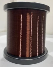 42 AWG PLAIN ENAMEL SINGLE MIN - NOM, COPPER MAGNET WIRE, (CLEAR)