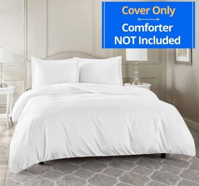 Nestl Soft Duvet Cover Set - 3pc Dbl Brushed with Button Closure Queen Size