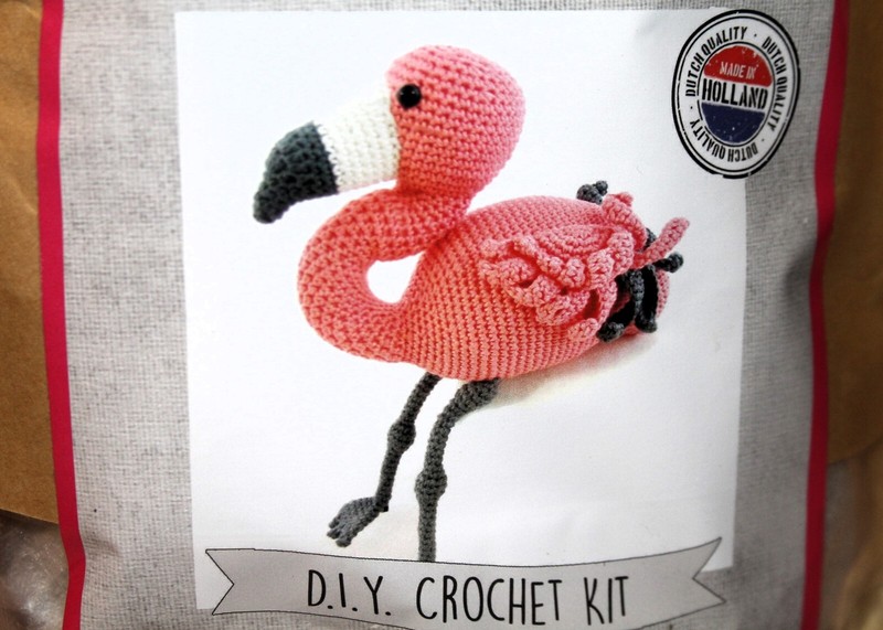 New HARDICRAFT DIY Crochet Kit COCO FLAMINGO Knit Doll DO IT YOURSELF Netherland