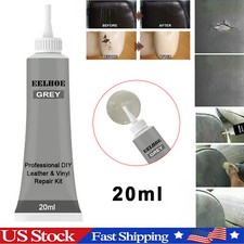 20ml Advanced Leather Repair Filler Vinyl DIY Car Seat Patch Sofa Rip Hole Grey