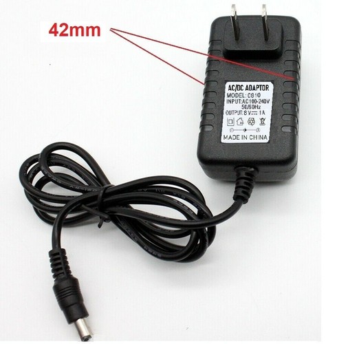 Cargador de fuente de alimentación adaptador CA/CC de 8V 1A con 5,5x2,1 mm + 2 puntas de enchufe de alimentación de CC - Imagen 4 de 9