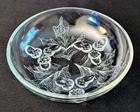 Vintage Clear Pressed Federal Glass Bowl Acorn and Oak Leaf Design 6" diameter