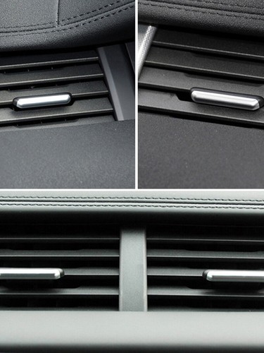 1x Matte Silver Font Side AC Vent Tab Clip Chrome For Range Rover Evoque 12-19 - Picture 5 of 8