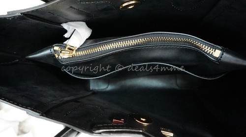 Michael Kors 30H9GM5M1L Mae Leather Small Messenger/Satchel/Shoulder Bag Black - Picture 8 of 12