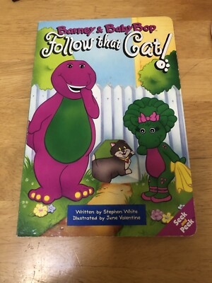 Barney and Baby Bop Follow That Cat! (Barney Discovery) by Stephen White 