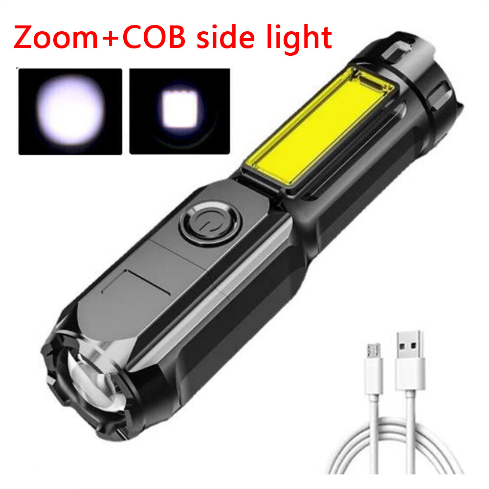 LED Strong Light Tactical Flashlight Rechargeable Super Bright Zoomable Torch - Picture 18 of 18