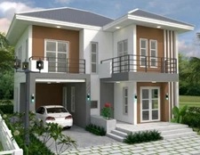 Custom House Plan 9x10 Meter 30x33 Feet 5 Beds 3 Baths Hip Roof (A4 Hard Copy)